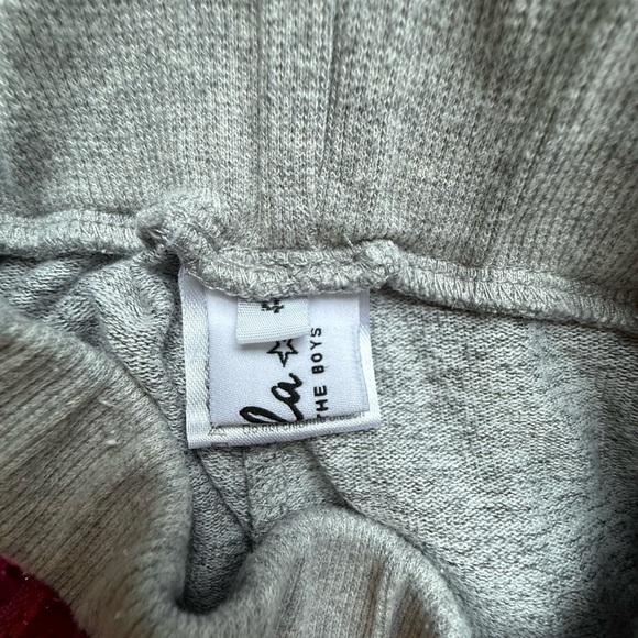 Lola + The Boys Gray Joggers with Rainbow Sequins - Picture 4 of 4